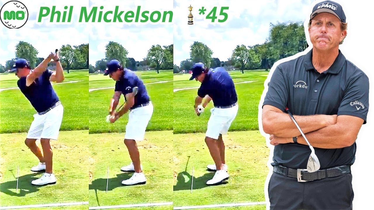 Phil Mickelson フィル・ミケルソン 米国の男子ゴルフ スローモーションスイング!!!