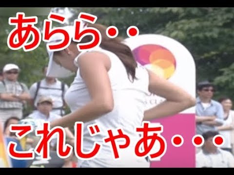 【貴重映像】アン・シネがスイング練習中に戸惑うハプニング公開！！