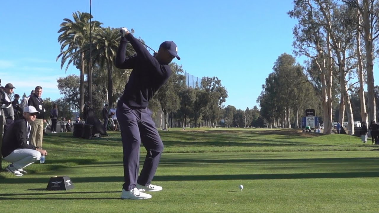 タイガー・ウッズ Tiger Woods【Driver Shot】2020 Genesis Invitational