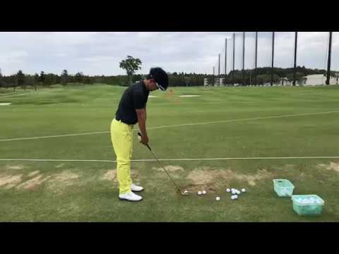 【プロサポートカーブログ】近藤智弘 練習アイアンショット