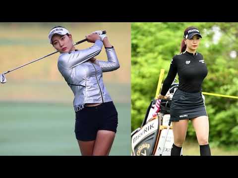 Korean Hot Golfer "Hyun Ju Yoo" Beautiful Golf Swing & Slow motion,韓国ホット美女スター「ユ・ヒョンジュ」ビューティフルゴルフスイング