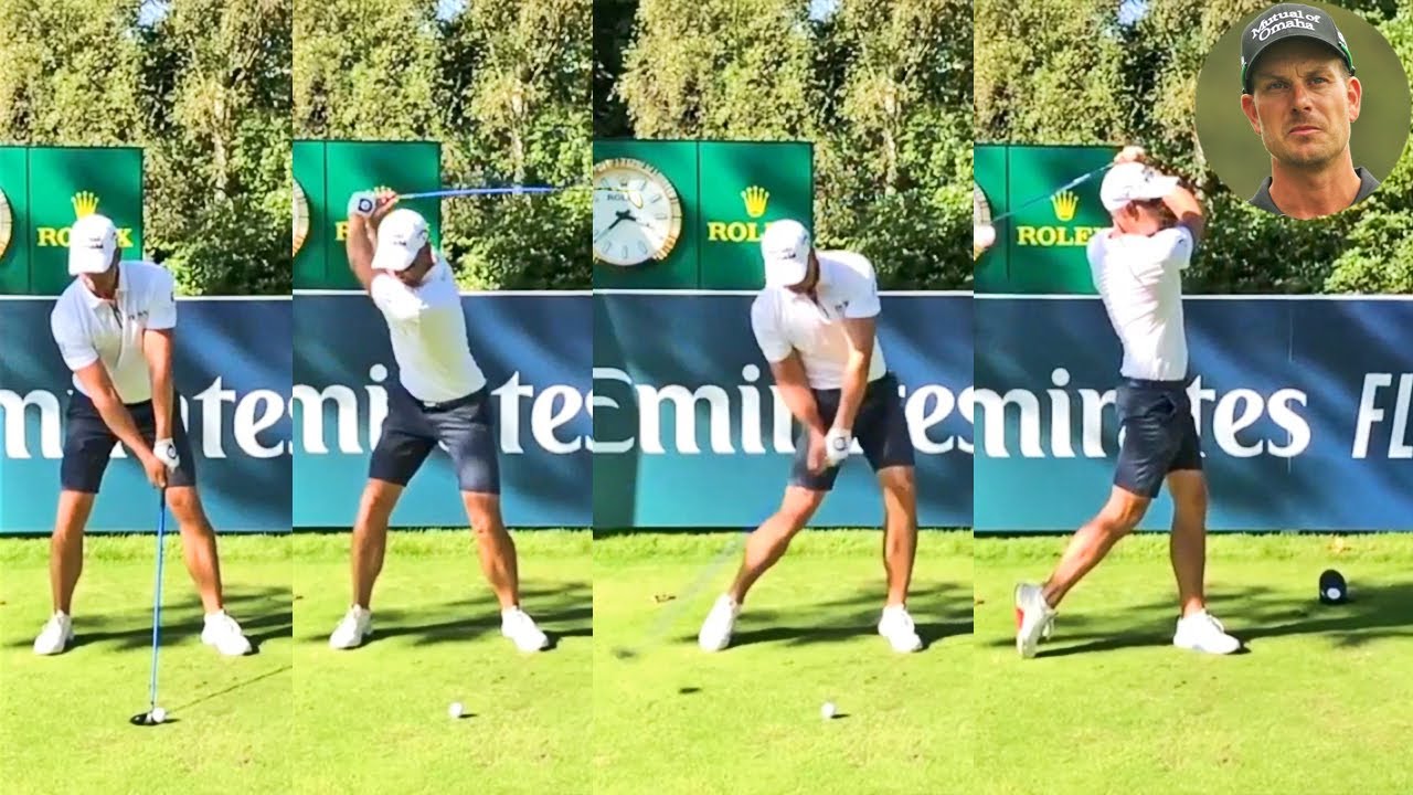 ヘンリク・ステンソン Henrik Stenson プロゴルファー DRIVER SHOT SLOW MOTION !!!