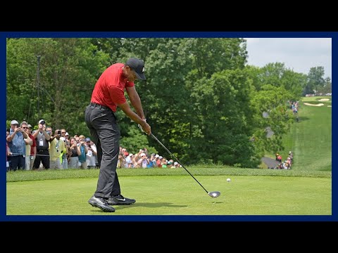 ゴルフ皇帝「タイガーウッズ」幻想的なスイングモーション＆スローモーション,  "Tiger Woods" Fantastic swing motion & slow motion