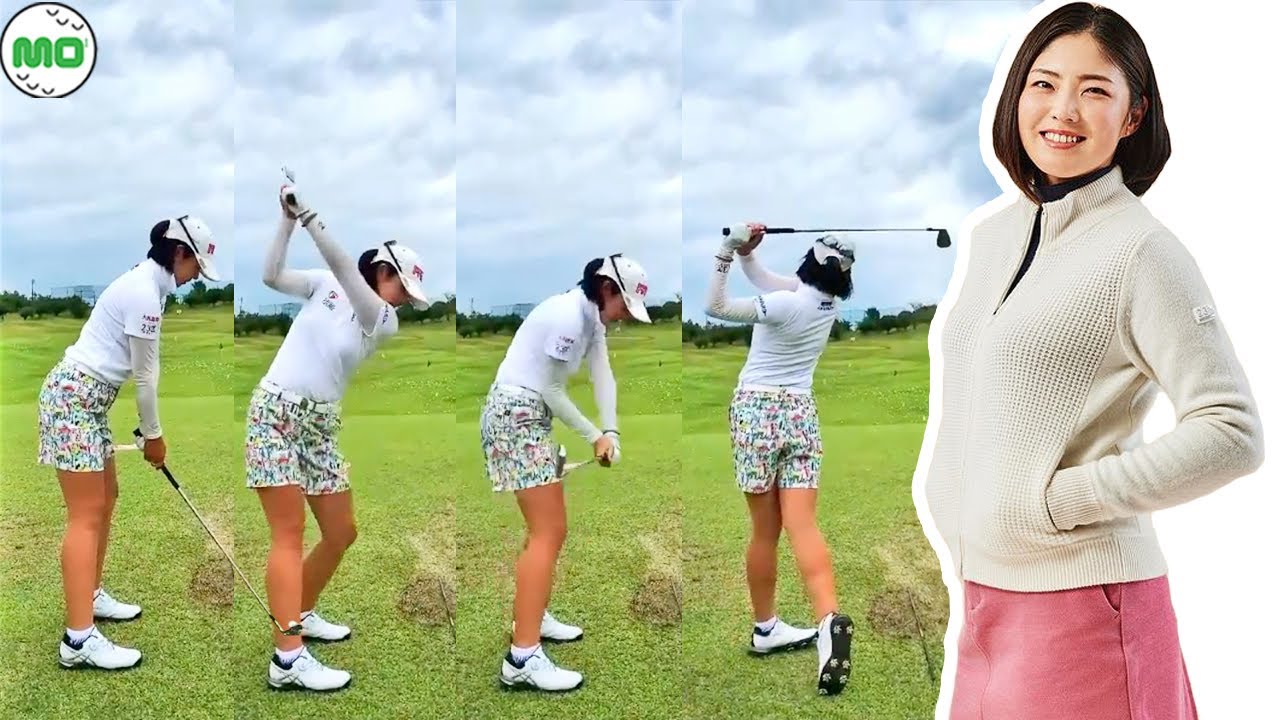 辻 梨恵 Rie Tsuji 日本の女子ゴルフ スローモーションスイング!!!
