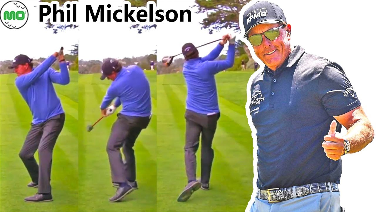 Phil Mickelson フィル・ミケルソン 米国の男子ゴルフ スローモーションスイング!!!