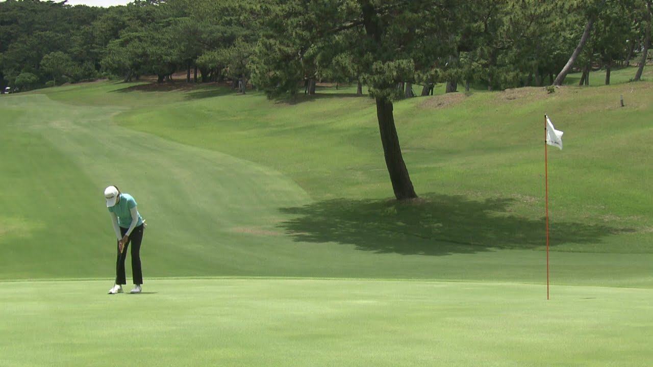 中国出身 身長177cmのﾌｫﾝｽｰﾐﾝの勢いが止まらない！ 連続バーディで首位に急接近①[ユピテル・静岡新聞SBSレディース]