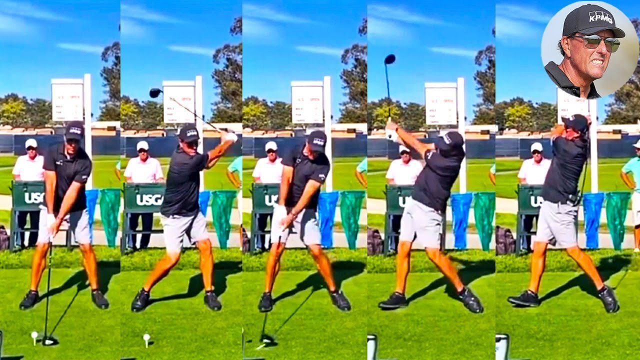 フィル・ミケルソン Phil Mickelson プロゴルファー DRIVER SHOT SLOW MOTION !!!