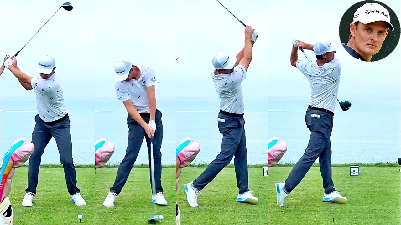 Justin Rose ジャスティン・ローズ プロゴルファー DRIVER SHOT SLOW MOTION !!!