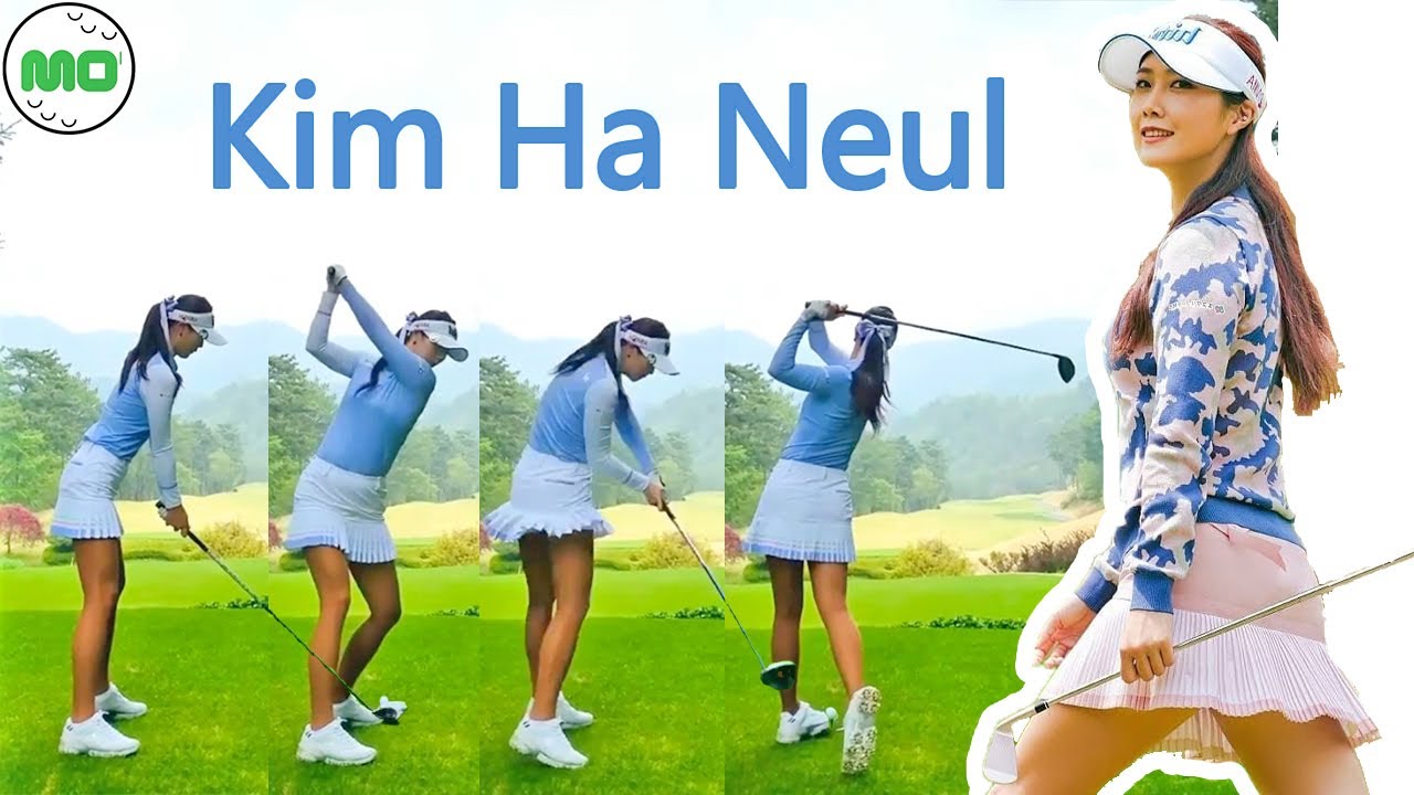 キム・ハヌル Kim Ha Neul 韓国の女子ゴルフ スローモーションスイング!!!