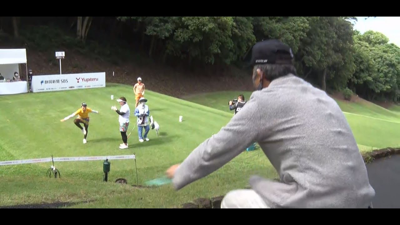 "命!!"これはゴルゴ松本さん?? バーディパットを決めたﾌｫﾝｽｰﾐﾝ、井上りこ（決勝ハイライト②）[ユピテル・静岡新聞SBSレディース]