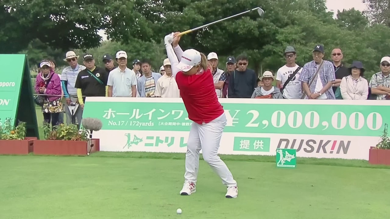 【ゴルフ】 アンソンジュ スローモーションスイング 2018 ニトリレディスゴルフ 最終日