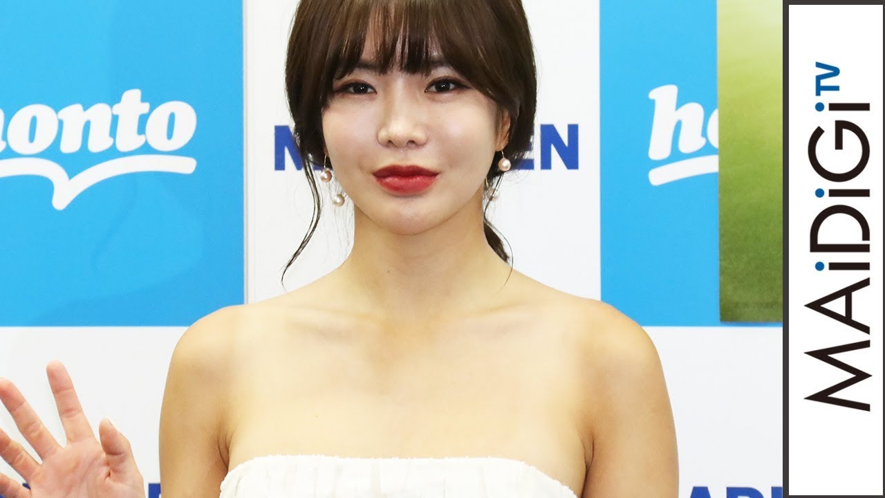 アン・シネ選手、初写真集で水着姿に「恥ずかしかった」　写真集「Shine」発売記念イベント1