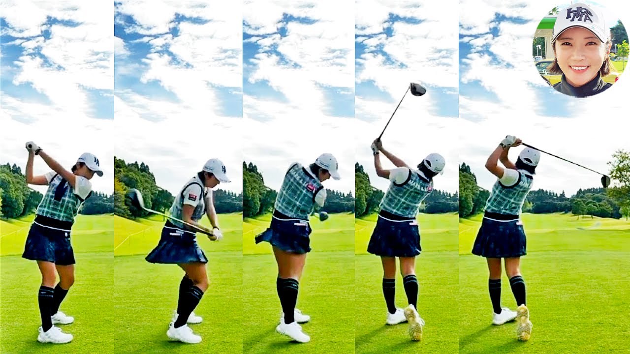 イ・ボミ Bo Mee Lee プロゴルファー DRIVER SHOT SLOW MOTION !!!