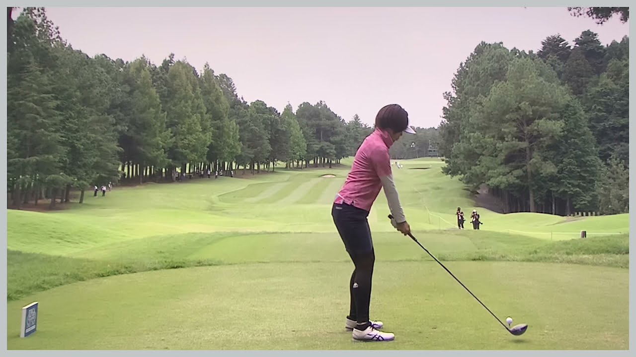 【ゴルフ】 大山志保　スイング
