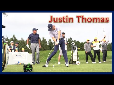 Long hitter "Justin Thomas" Power swing motion & slow motion, ロングヒッター「ジャスティン・トーマス」 パワースイングモーション