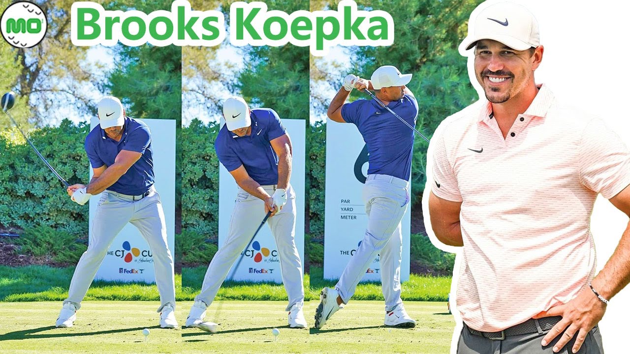 ブルックス・ケプカ Brooks Koepka 米国の男子ゴルフ スローモーションスイング!!!