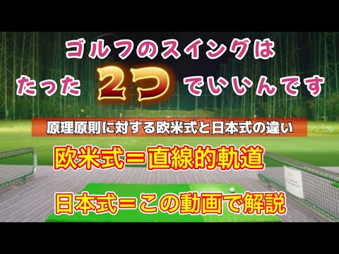 ゴルフスイング基本　タイガーウッズ(欧米)と日本人の軌道の違いがよく解る動画パート２
