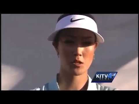 ミシェル・ウィー2014ロッテチャンピオンシップ暴風の中のショット