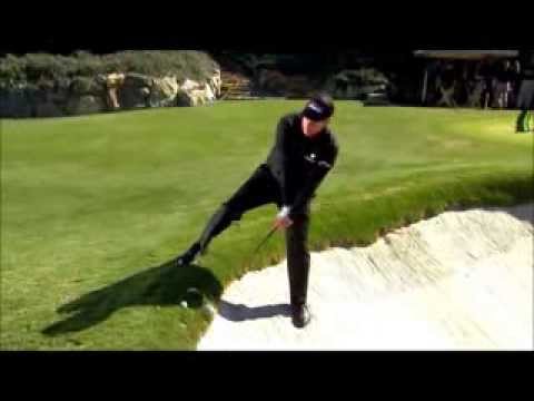 ミケルソン逆ロブショットでベタピン