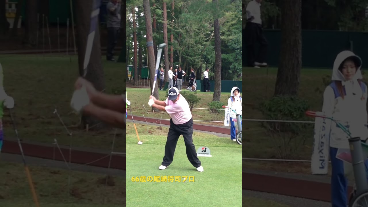 レジェンド尾崎将司プロ　ブリヂストンオープン練習ラウンド