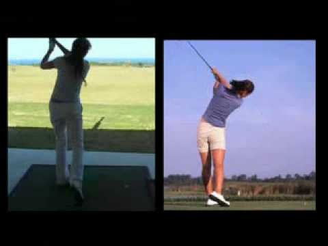 ミッシェルウィーと素人のスイング対決｜ゴルフスイング