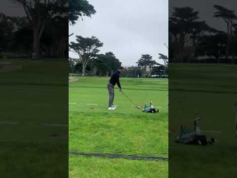 Germany’s best golfer Martin Kaymer golf swing down the line driver at 2020 PGA