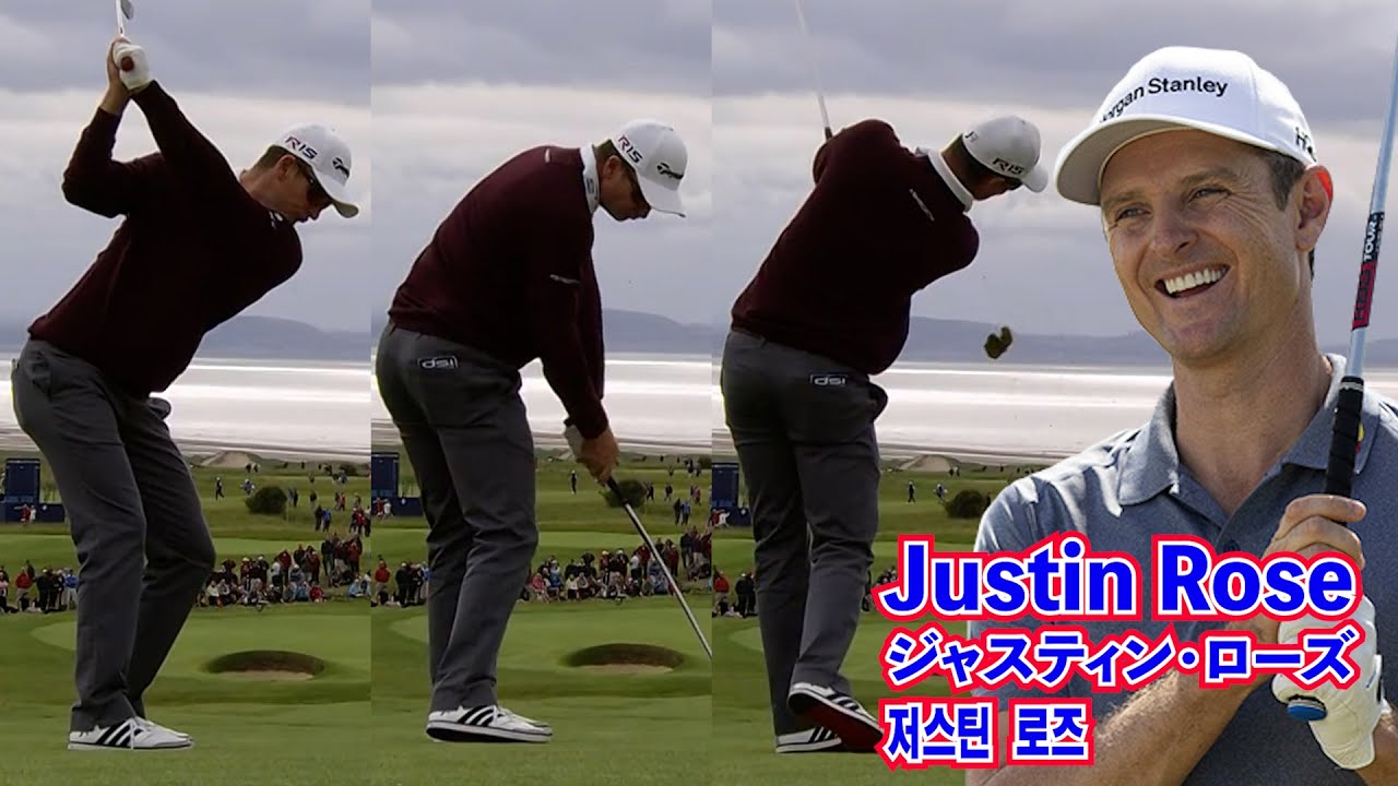 Justin Rose_golf swing in Slow Motion(Iron)☄️ジャスティン・ローズ_ゴルフ・スイング・スローモーション(アイアン)⛳️저스틴 로즈_ 골프 스윙 슬로모션