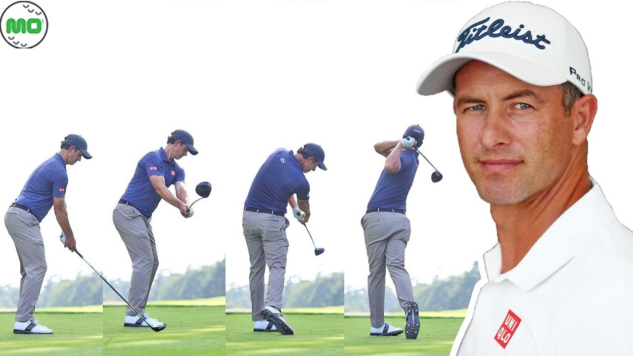 アダム・スコット Adam Scott オーストラリアの男子ゴルフ スローモーションスイング!!!