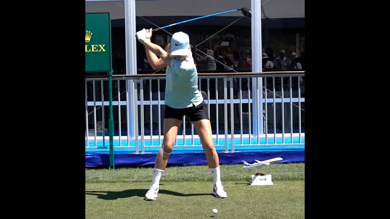 [Shotrs] Beauty🔥Long Hitter "Michelle Wie" Powerful Swing & Slow motion, 美女🔥長打者「Michelle Wie」パワースイング