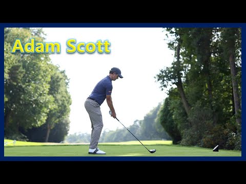 PGA Power Hitter "Adam Scott" Perfect Swing Motion & Slow Motion, パワーヒッター「アダムスコット」パーフェクトスイングモーション
