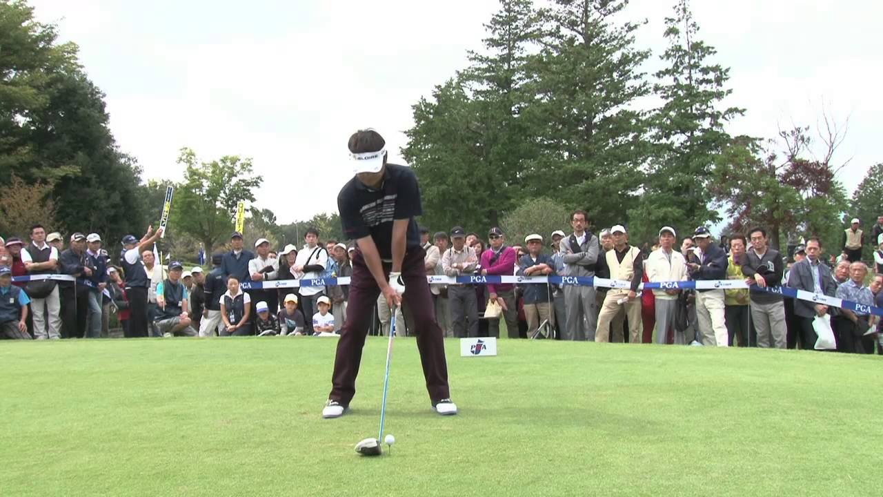 尾崎直道プロスイング映像　日本プロシニア住友商事杯最終日最終組