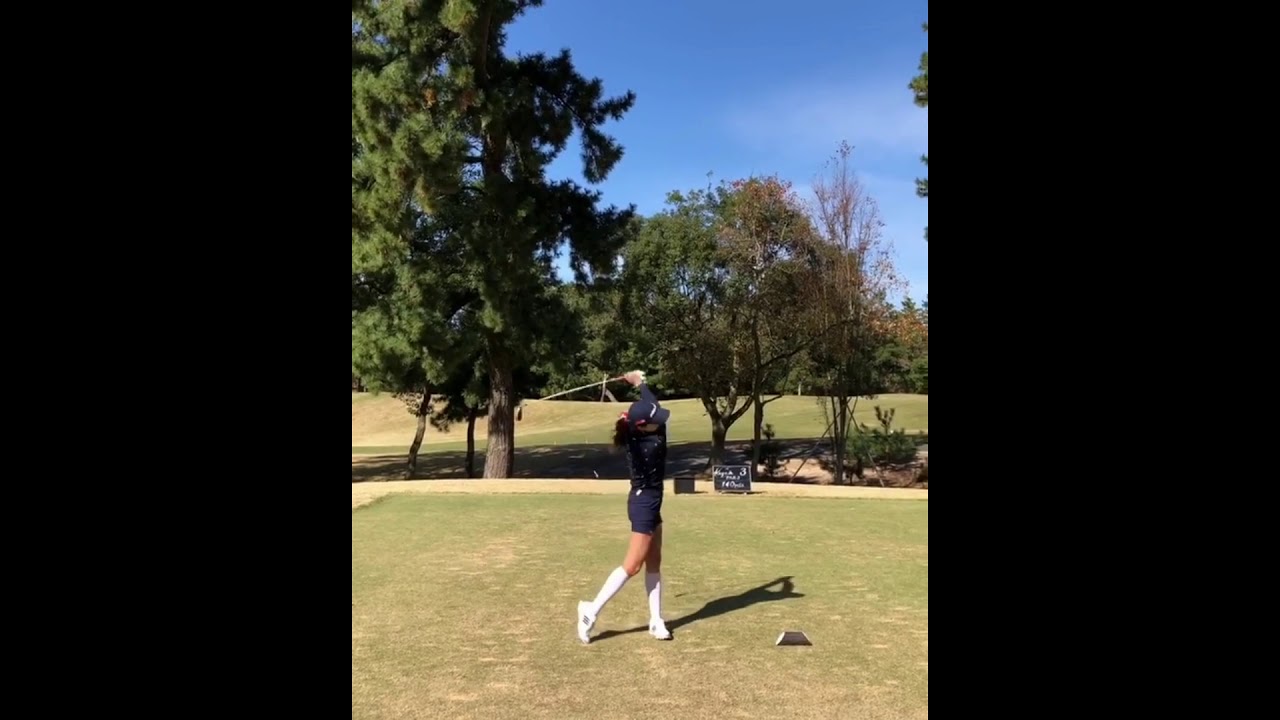 【ナイスー♪】アンシネ　ShinAeAhn　アイアンスイング　スローモーションあり