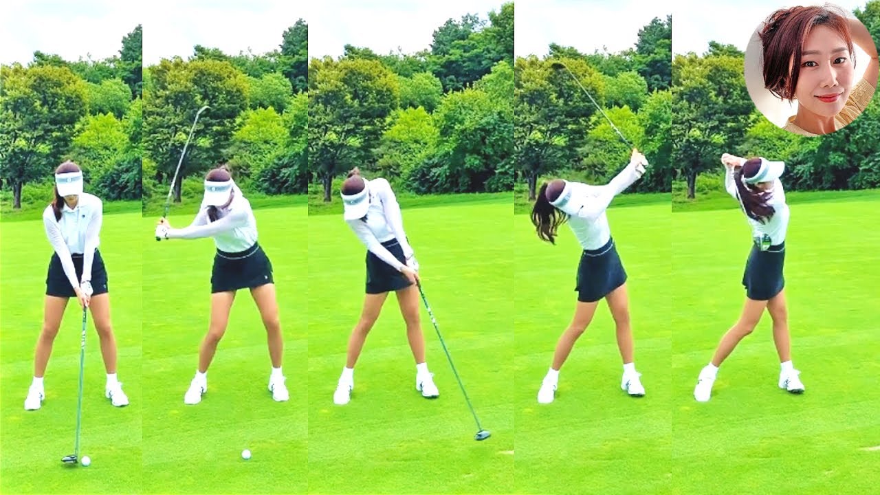 キム・ハヌル Kim Ha Neul プロゴルファー DRIVER SHOT SLOW MOTION !!!