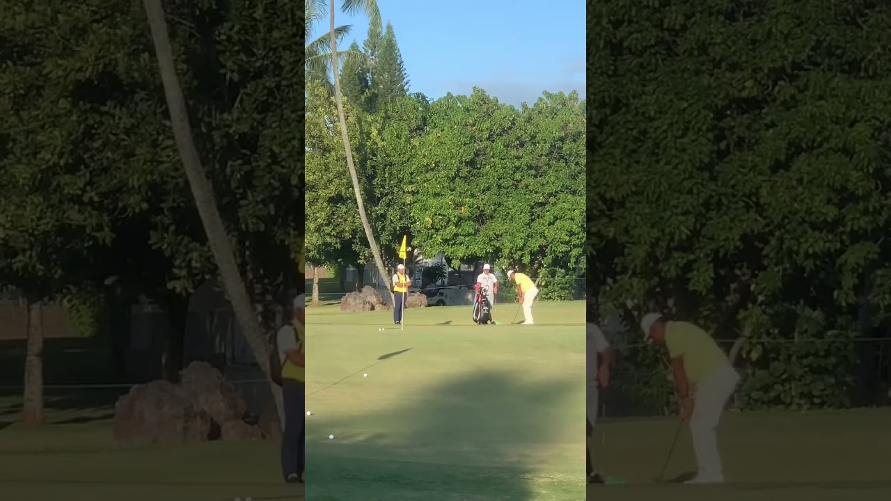 ソニーオープン最終日！松山英樹のラウンド前の練習！頑張れ松山！頑張れ日本🇯🇵1.15.2023