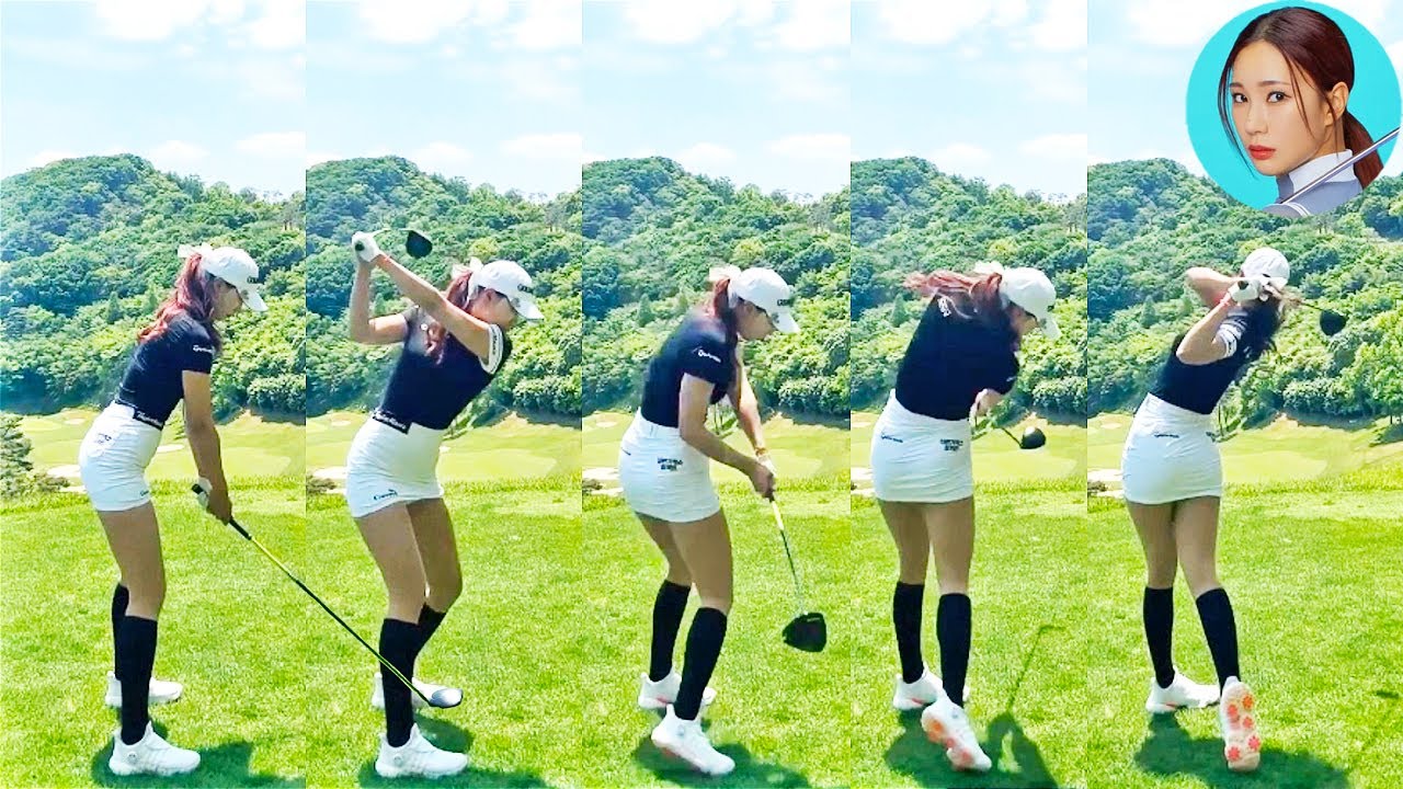 ユ・ヒョンジュ Hyun Ju Yoo プロゴルファー DRIVER SHOT SLOW MOTION !!!