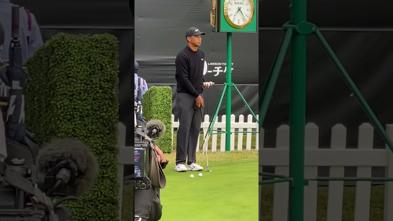 2022マスターズ、世界一のパター名手タイガーウッズ復活　Tiger woods 【putting practice】