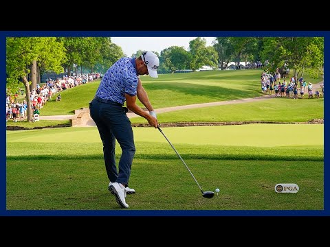 PGA長打者「Justin Thomas」長打スイングモーション＆スローモーション, Long hitter "Justin Thomas" Power Swing & Slow Motion