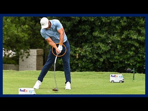 Power Hitter "Brooks Koepka" Amazing Swing & Slow Motion, パワーロングヒーター「Brooks Koepka」パワースイングモーション