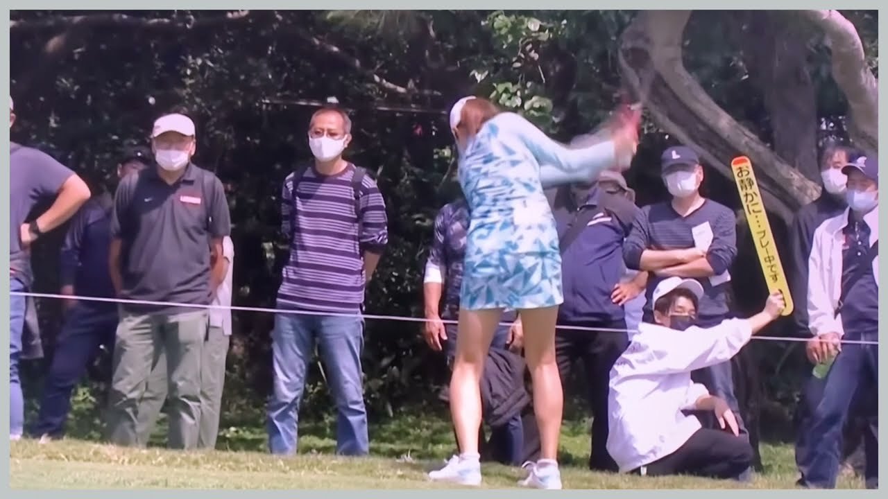 【ゴルフ】 新垣比菜　スイング