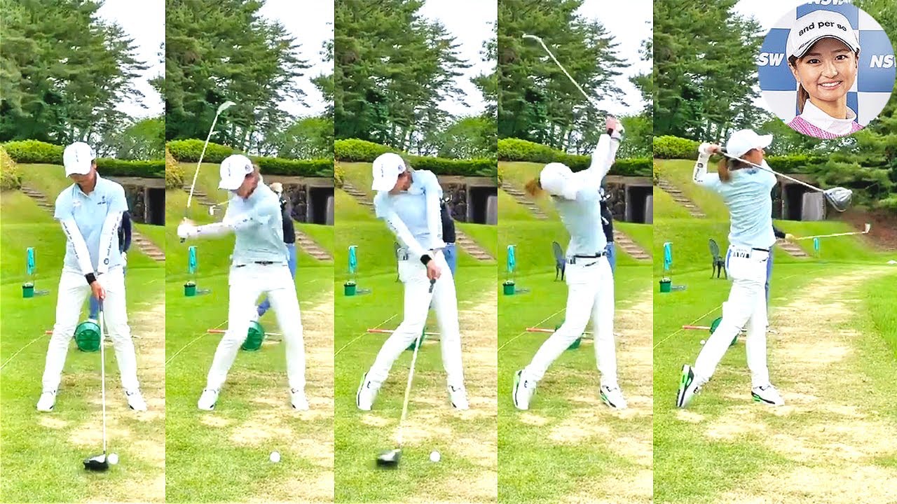 荒川侑奈 Yuna Arakawa プロゴルファー DRIVER SHOT SLOW MOTION !!!