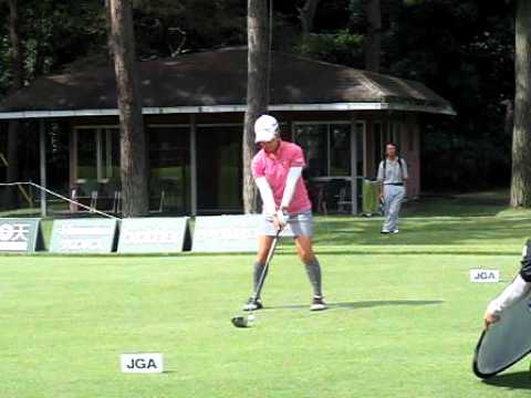 宮里　藍　ドライバー　日本女子オープン　練習日　CIMG0305.AVI