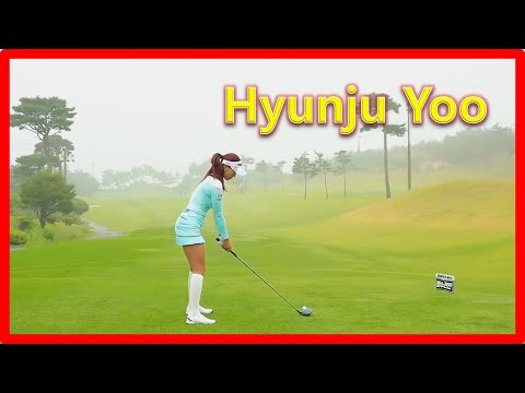 Beauty Golfer "Hyuju Yoo" Fantastic swing motion & Slow motion, 韓国美女ゴルファーHyunju Yoo*美しいスイングモーション
