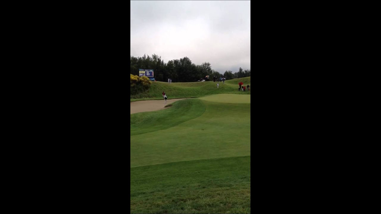 Kaymer superb bunker shot Open de France