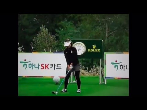 キムハヌルのゴルフスイングがすごい！！ スロー再生付き