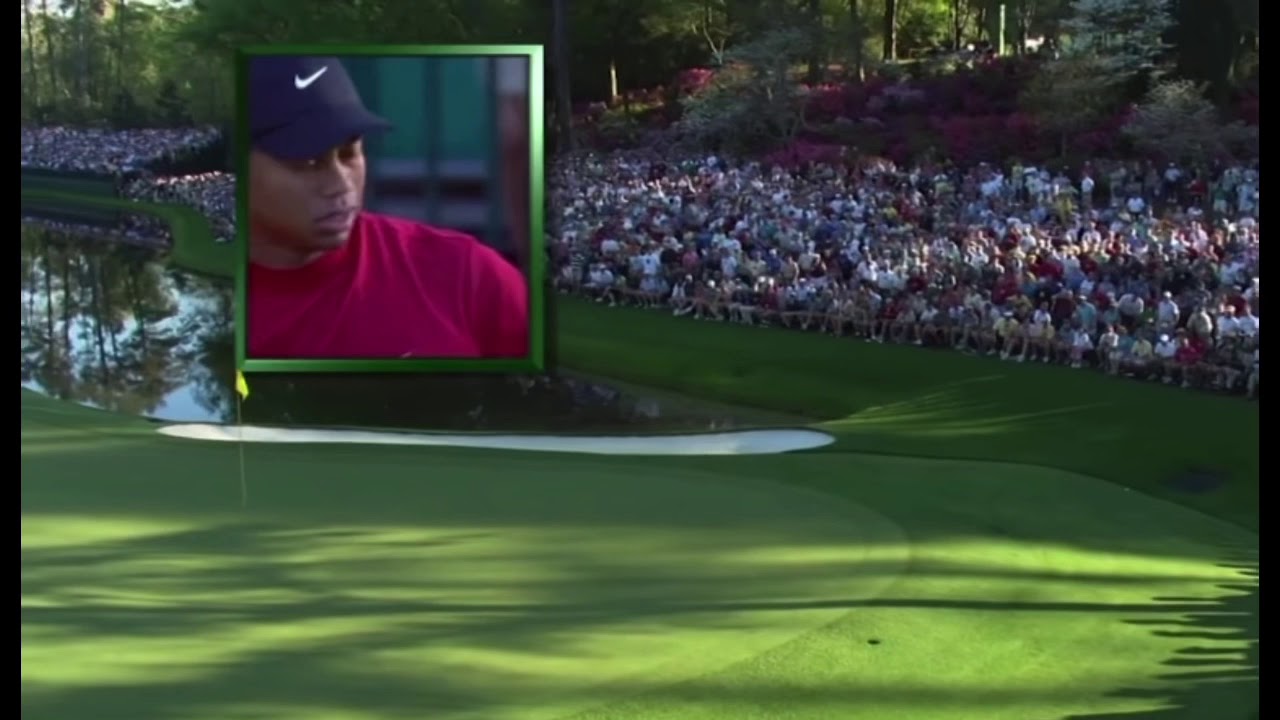 タイガーウッズ　ミラクルショット　カップイン　NIKE ボール