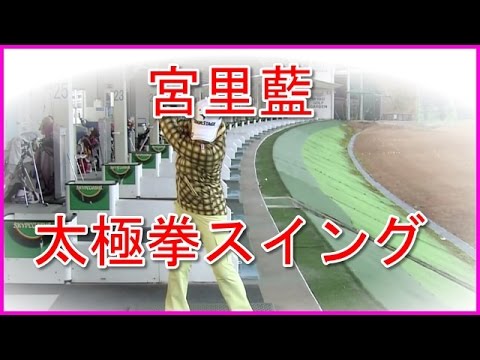 宮里藍 スイング 美しい太極拳スイング の軌道！