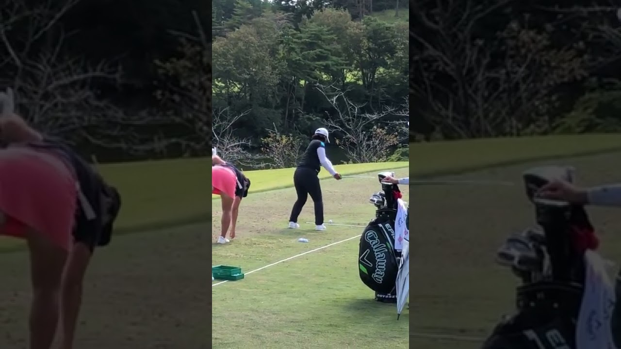 鈴木愛プロ アイアン練習スウイング【別バージョンあり〼】