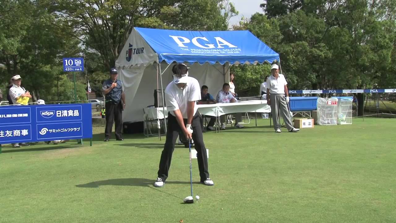 尾崎直道プロスイング映像　日本プロシニア住友商事杯2日目