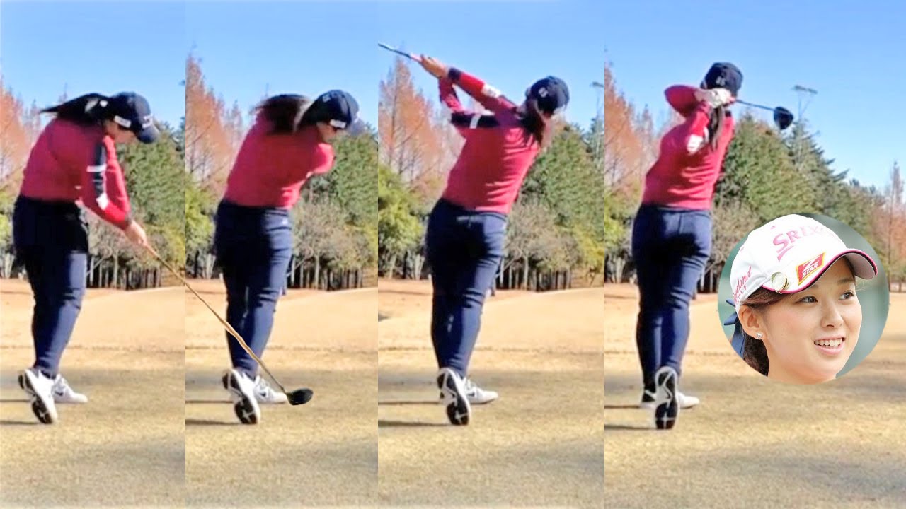 森美穂 プロゴルファー ドライバーショットDRIVER SHOT SLOW MOTION !!! 미호 모리 프로 드라이버샷