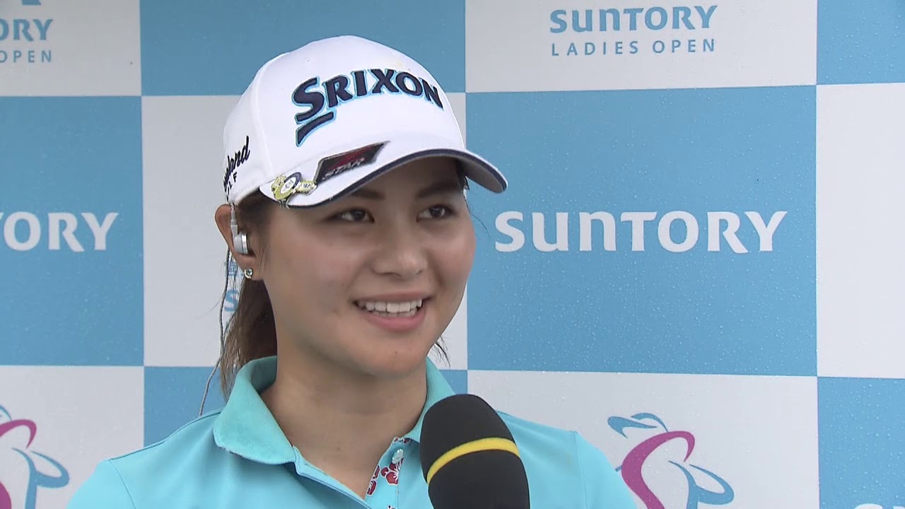 【フジテレビ公式】宮里藍サントリーレディスオープンゴルフトーナメント2019＜新垣比菜選手インタビュー･第2日／3位タイ＞